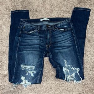 KanCan “ripped” jeans. Size 28 from Buckle.